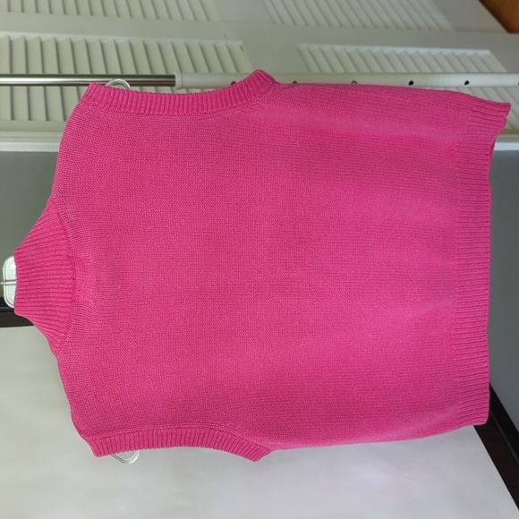 VTG pink button up vest - Picture 4 of 4